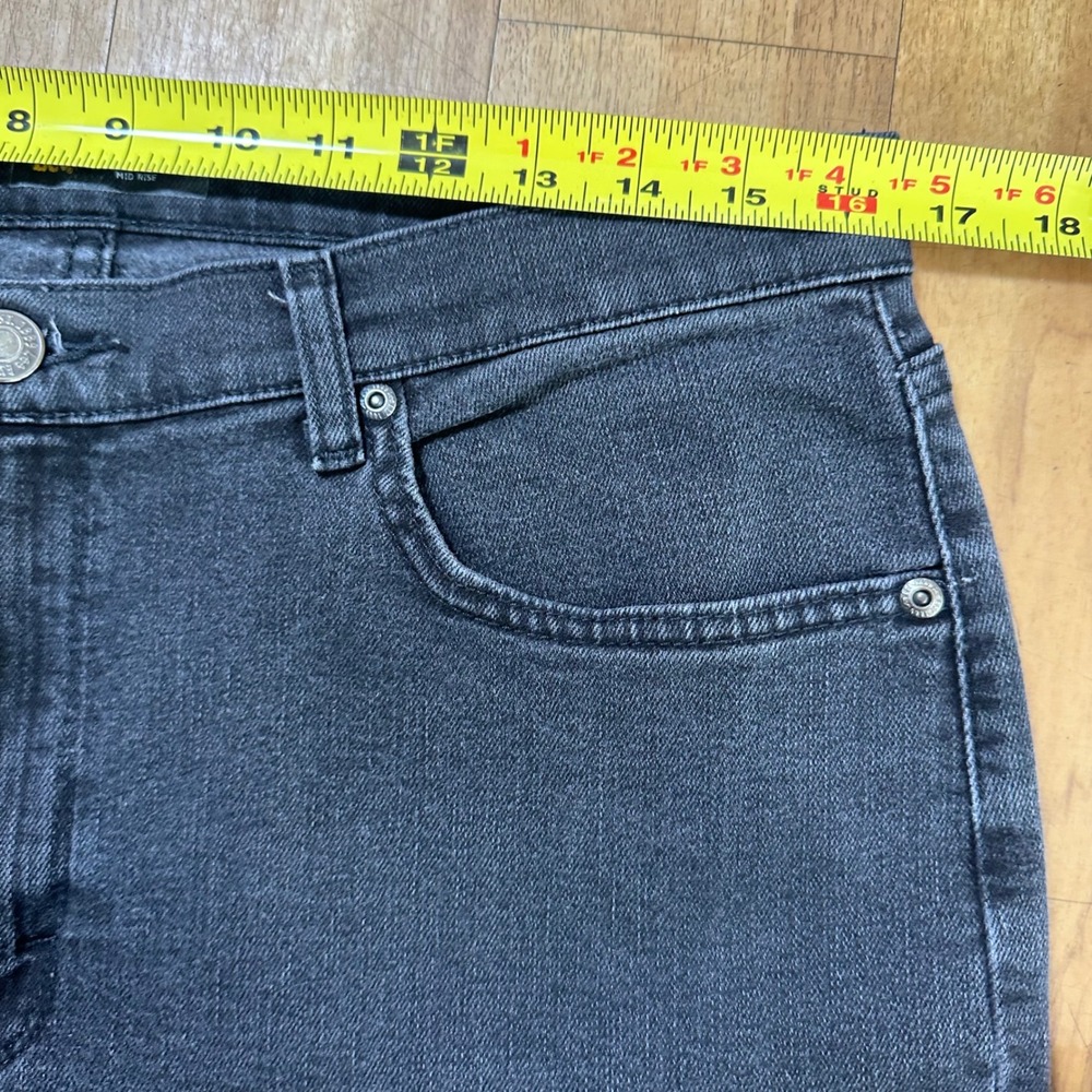 Lee Jeans Women's Size 14 Tall Black Wash Relaxed Fit Straight Leg Mid Rise - Picture 6 of 8